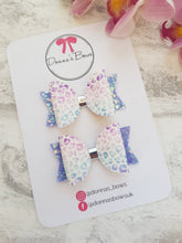 Load image into Gallery viewer, Lilac Leopard Pigtails