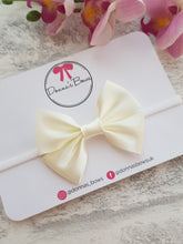 Load image into Gallery viewer, Ivory Satin Bow