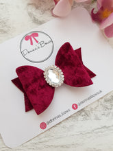 Load image into Gallery viewer, Burgundy Velvet Bow