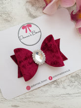 Load image into Gallery viewer, Burgundy Velvet Bow