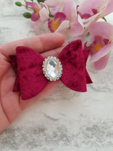 Load image into Gallery viewer, Burgundy Velvet Bow