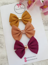 Load image into Gallery viewer, Autumn Cotton Bow