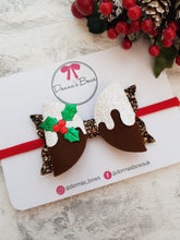 Load image into Gallery viewer, Christmas Pud Bow