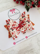 Load image into Gallery viewer, Santa Charm Bow