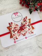 Load image into Gallery viewer, Santa Charm Bow