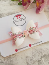 Load image into Gallery viewer, Pink Roses Bow