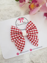 Load image into Gallery viewer, Gingham Sailor Bow