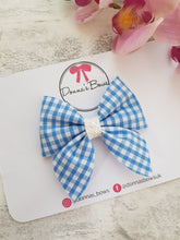 Load image into Gallery viewer, Gingham Sailor Bow