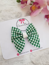 Load image into Gallery viewer, Gingham Sailor Bow