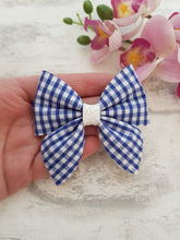 Load image into Gallery viewer, Gingham Sailor Bow