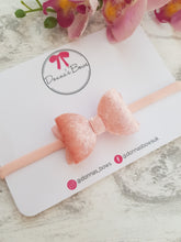 Load image into Gallery viewer, Peach Velvet Babyband