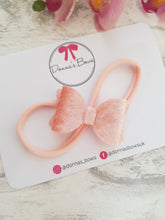 Load image into Gallery viewer, Peach Velvet Babyband