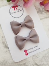 Load image into Gallery viewer, Grey Ribbon Pigtails