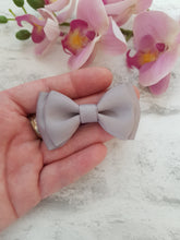 Load image into Gallery viewer, Grey Ribbon Pigtails