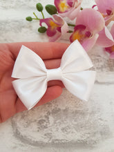 Load image into Gallery viewer, White Satin Bow