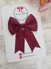 Load image into Gallery viewer, Burgundy Sailor Bow