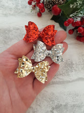 Load image into Gallery viewer, Teeny Christmas Pigtails