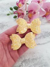 Load image into Gallery viewer, Yellow Glitter Pigtails