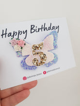Load image into Gallery viewer, Butterfly Birthday Bow