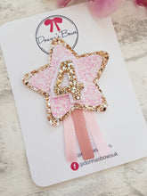 Load image into Gallery viewer, Gold Pink Star Birthday Badge