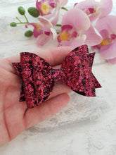 Load image into Gallery viewer, Burgundy Glitter Bow