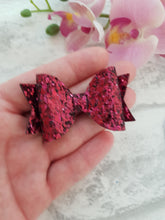 Load image into Gallery viewer, Burgundy Glitter Pigtails