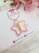 Load image into Gallery viewer, Star Birthday Clip