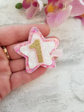 Load image into Gallery viewer, Star Birthday Clip