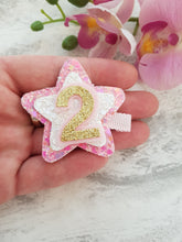 Load image into Gallery viewer, Star Birthday Clip