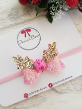 Load image into Gallery viewer, Pink Reindeer Babyband