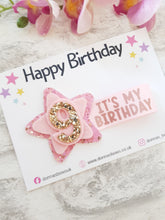 Load image into Gallery viewer, Shooting Star Birthday Clip