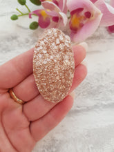 Load image into Gallery viewer, Rose Gold Oval Snap Clips