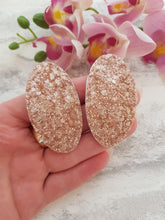 Load image into Gallery viewer, Rose Gold Oval Snap Clips