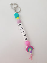 Load image into Gallery viewer, Personalised Rainbow Bag Charm