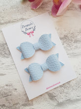 Load image into Gallery viewer, Blue Leather Pigtails