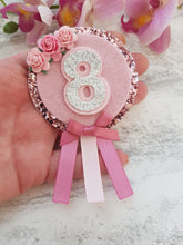 Load image into Gallery viewer, Pink Birthday Badge