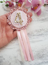 Load image into Gallery viewer, Rosette Birthday Badge
