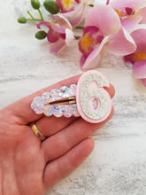 Load image into Gallery viewer, Sparkle Glitter Birthday Clip
