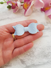 Load image into Gallery viewer, Blue Leather Pigtails