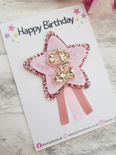 Load image into Gallery viewer, Dusky Pink Star Birthday Badge
