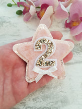 Load image into Gallery viewer, Peach Birthday Badge