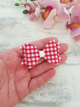 Load image into Gallery viewer, Red Gingham Pigtails