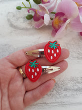 Load image into Gallery viewer, Strawberry Snap Clips