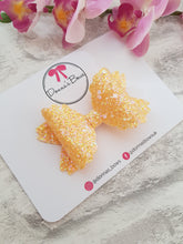 Load image into Gallery viewer, Yellow Glitter Bow