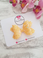 Load image into Gallery viewer, Yellow Glitter Bow