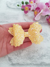 Load image into Gallery viewer, Yellow Glitter Bow