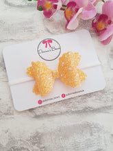 Load image into Gallery viewer, Yellow Glitter Bow