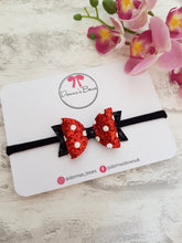 Load image into Gallery viewer, Red Polka Dot Minnie Bows