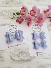 Load image into Gallery viewer, Lilac Glitter Bow