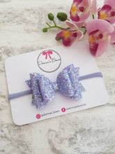 Load image into Gallery viewer, Lilac Glitter Bow